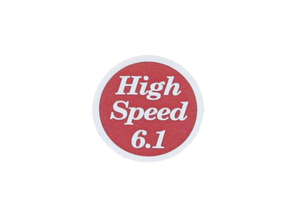 ハイスピードギヤセット付属ステッカー6.1用 【全2色】｜Fishing